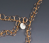  Gold & Moonstone Chain Necklace 